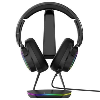 Rampage Tower T14 RGB Headset Stand Black