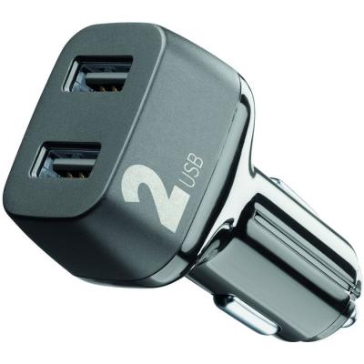 Cellularline Car Multipower 2 car charger with Smartphone Detect technology 2 x USB port 24W Black