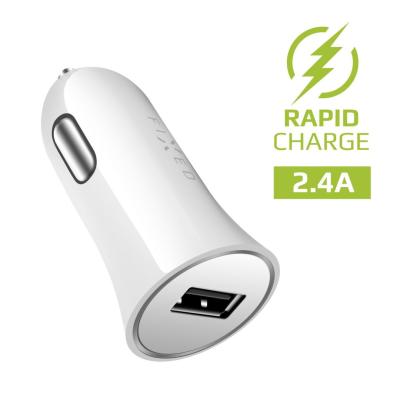 FIXED Car charger with USB output, 12W Fehér