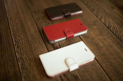 FIXED Wallet oldalranyíló telefontok FIT Apple iPhone XS, Piros