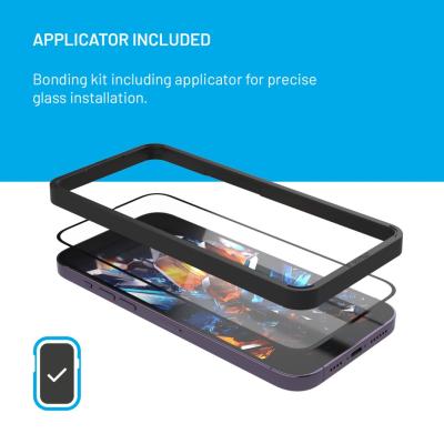 FIXED Armor Full Cover 2,5D Tempered Glass with applicator for Samsung Galaxy S24 Black
