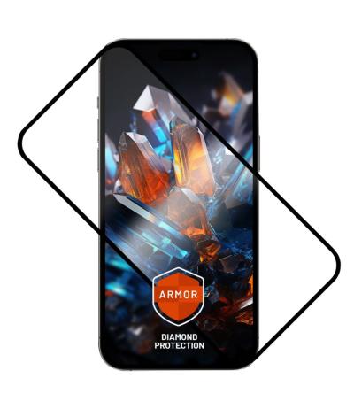 FIXED Armor Full Cover 2,5D Tempered Glass with applicator for Samsung Galaxy S24 Black