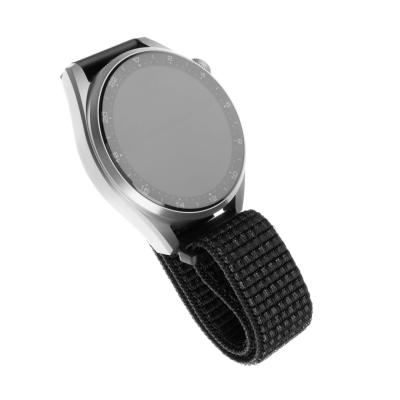 FIXED Nylon Strap Smartwatch 20mm wide, reflective Fekete