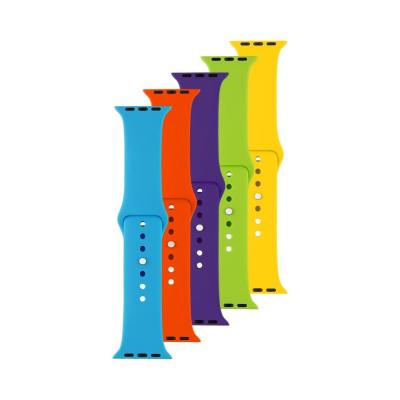 FIXED Silicone Strap Set for Apple Watch 42/44/45 mm set of 5 pieces variation 4 of different colors