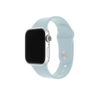 FIXED Szilikon Strap Set Apple Watch 42/44/45 mm, light turquoise