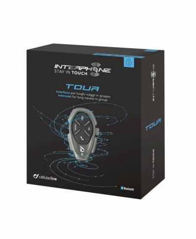 Interphone TOUR Bluetooth handsfree for closed and open helmets Single Pack