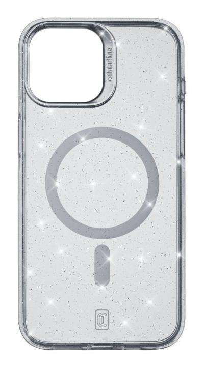 Cellularline Sparkle Mag Back Cover with Magsafe Support for Apple iPhone 15, Clear