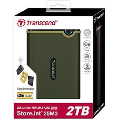Transcend 1TB 3,5" StoreJet 25M3 USB3.1 Military Green