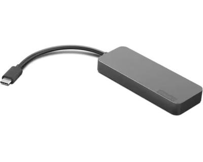 Lenovo USB-C to 4 Port USB-A Hub Iron Gray