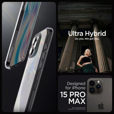 Spigen iPhone 15 Pro Max Case Ultra Hybrid Space Crystal
