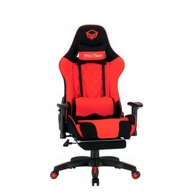 Meetion CHR25 2D Armrest Massage E-Sport Gaming Chair with Footrest Black/Red