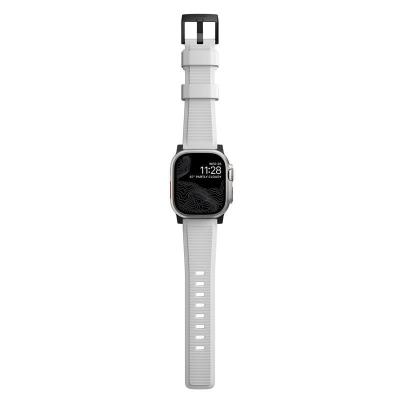 Nomad Rugged Strap Apple Watch Ultra 2/1 49mm 9/8/7 45mm/6/SE/5/4 44mm/3/2/1 42mm White/Black