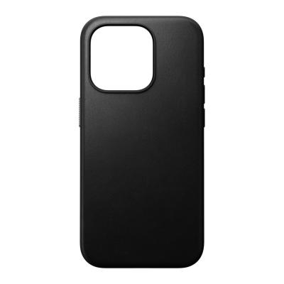 Nomad iPhone 15 Pro Modern Leather Case Black