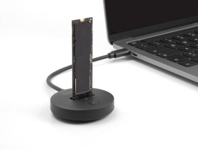 DeLock M.2 Docking Station for M.2 NVMe / SATA SSD with USB 10 Gbps USB Type-C male Black