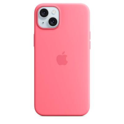 Apple iPhone 15 Plus Silicone Case with MagSafe Pink