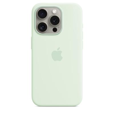 Apple iPhone 15 Pro Silicone Case with MagSafe Soft Mint