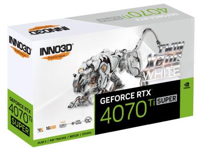 Inno3D GeForce RTX4070 Ti Super 16GB DDR6X Twin X2 OC White