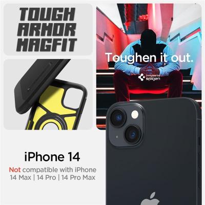 Spigen Tough Armor MagSafe, black - iPhone 14