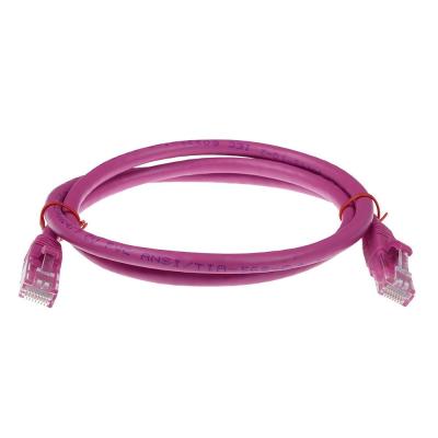 ACT CAT6A U-UTP Patch Cable 1m Pink