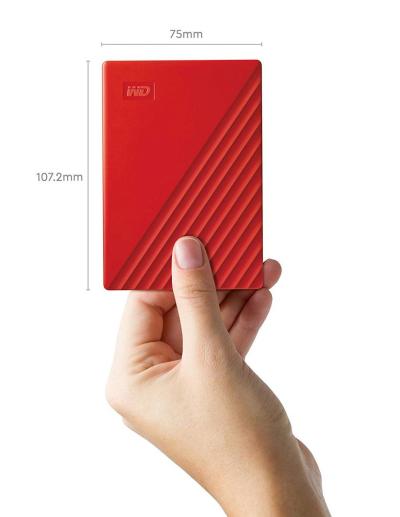 Western Digital 2TB 2,5" USB3.2 My Passport Red