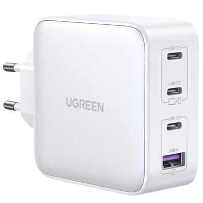 UGREEN USB-A+3xUSB-C 100W GaN Tech Fast Wall Charger EU White
