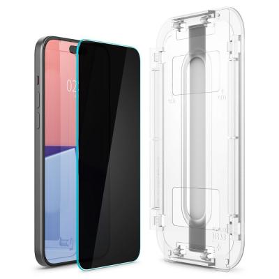 Spigen Glass tR EZ Fit HD Privacy 1 Pack for iPhone 15