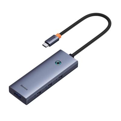 Baseus UltraJoy 4in1 4-Port USB HUB Grey