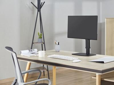 EQuip 17"-32" Free-Standing Monitor Stand Black
