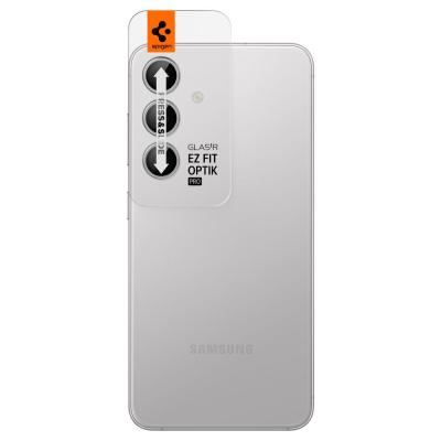 Spigen Glass tR EZ Fit Optik Pro 2 Pack Samsung Galaxy S24 Marble Gray