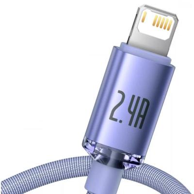 Baseus USB-kábel a Lightning Crystal Shine 2m Violet