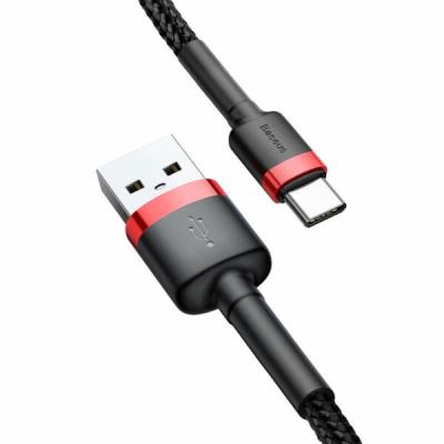 Baseus CATKLF-A91 Cafule 3A USB-USB-C kábel 0,5m Black