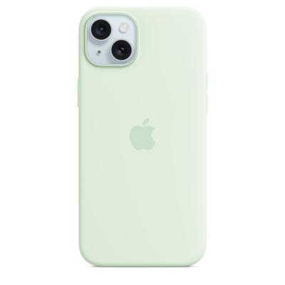 Apple iPhone 15 Plus Silicone Case with MagSafe Soft Mint