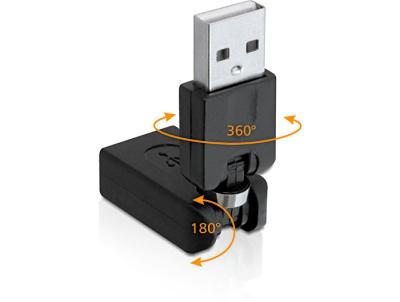 DeLock Rotation adapter USB 2.0-A male > female