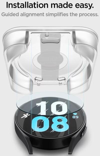 Spigen Glass tR EZ Fit 2 Pack Samsung Galaxy Watch6 40mm