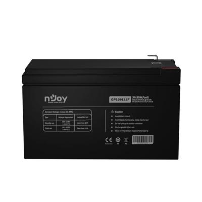 Njoy 12V/9Ah szünetmentes AGM akkumulátor 1db/csomag