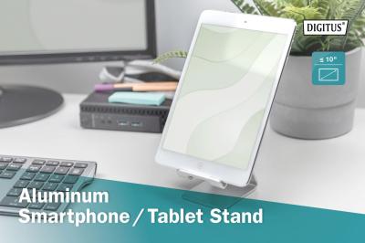Digitus DA-90419 Aluminium Smartphone Tablet Stand Silver