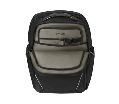 Wenger Meteor 17" Laptop Backpack with Tablet Pocket Black