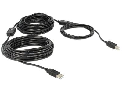 DeLock Cable USB 2.0 Type-A male > USB 2.0 Type-B male 20m