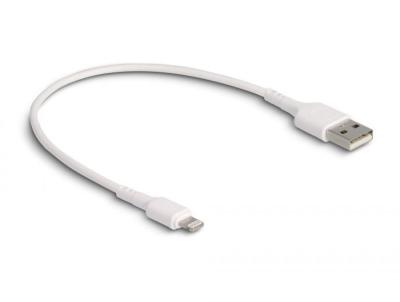 DeLock USB Charging Cable for iPhone/iPad/iPod 30cm White