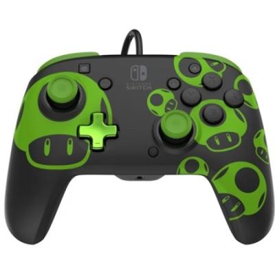 PDP 1-UP Glow in the Dark REMATCH Gamepad Black/Green