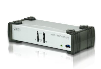 ATEN 2-Port USB 3.0 DisplayPort KVMP Switch + Cables