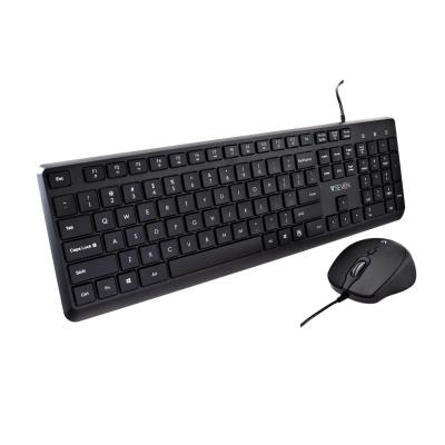 V7 CKU350 USB Keyboard and Mouse Combo Black US