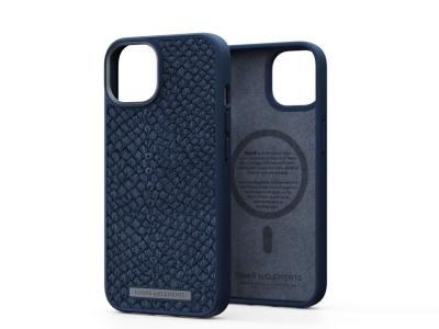 Njord Salmon Leather Magsafe Case iPhone 14 Vatn | Petrol