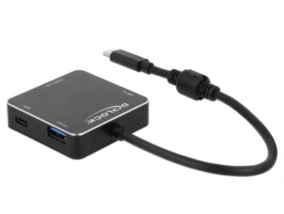 DeLock 3Port USB 3.1 Gen 1 Hub with USB Type-C Connection and SD + Micro SD Slot