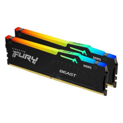 Kingston 32GB DDR5 6000MHz Kit(2x16GB) Fury Beast RGB Expo Black