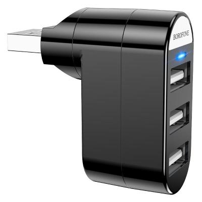 BOROFONE DH3 3-ports Splitter USB-C Hub Black