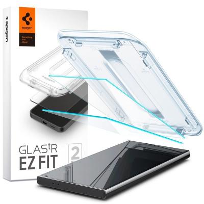 Spigen Glass tR EZ Fit HD Transparency Samsung Galaxy S24 Ultra 2 pack