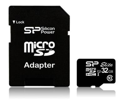Silicon Power 32GB microSDHC Class 10 UHS-I + adapterrel