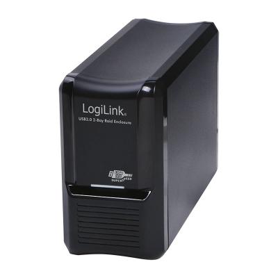 Logilink UA0154A External HDD enclosure 3,5" SATA USB 3.0 2-Bay Raid Black