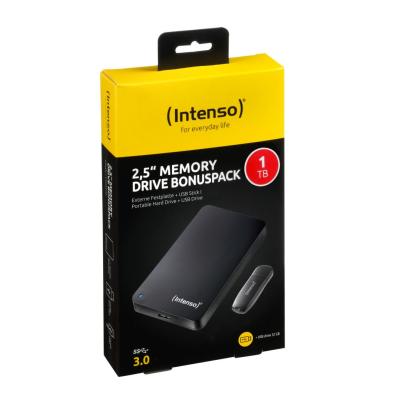 Intenso 1TB 2,5" USB3.0 Memory Drive Black + 32GB USB Stick
